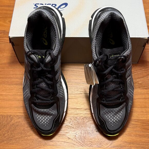 Asics Gel Kayano 22 Men's Size 12 Charcoal/Silver/Lime New with Box - Picture 4 of 8